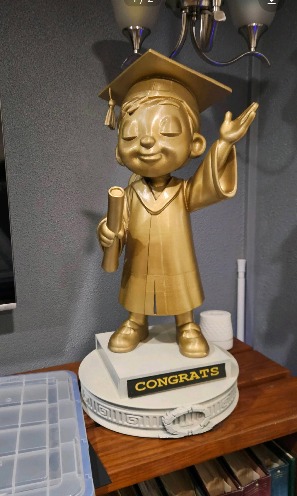 Personalised 3D Printed Graduation Figure – Approx. 15 cm
