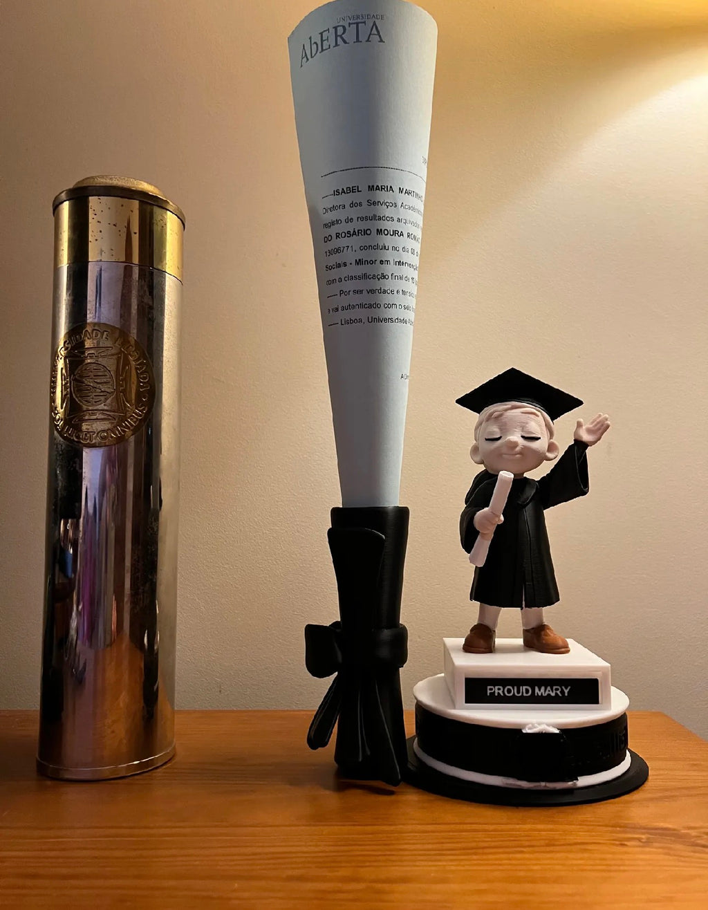 Personalised 3D Printed Graduation Figure – Approx. 15 cm