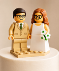Custom LEGO® Style Wedding Cake Topper